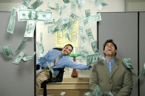 salary money office falling
